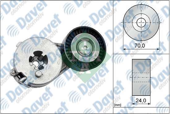 INA 534033310 Alternator Gergi Rulmani Kutuklu A4-A5-Q5 1.8tfsi T5-Amarok 2.0tsi (Cfpa-Cjka-Caeb-Cdha)